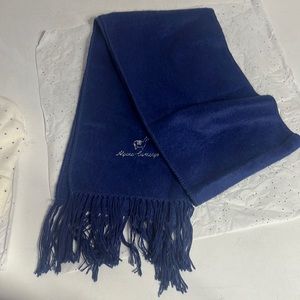Beautiful blue alpaca scarf made in Peru